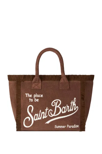 Mc2 Saint Barth Vanity Brown Terry Shoulder Bag