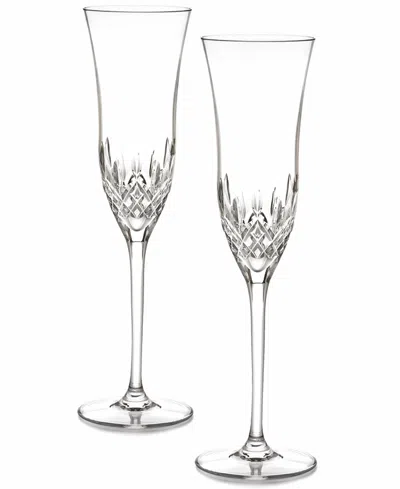 Waterford Stemware, Lismore Essence Toasting Flutes, Set Of 2 In No Color