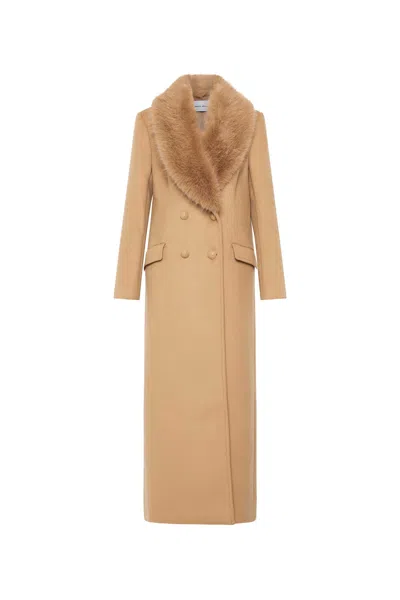 Rebecca Vallance Biera Coat In Brown