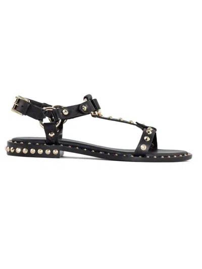 Ash Patsy Studded Sandals In Black