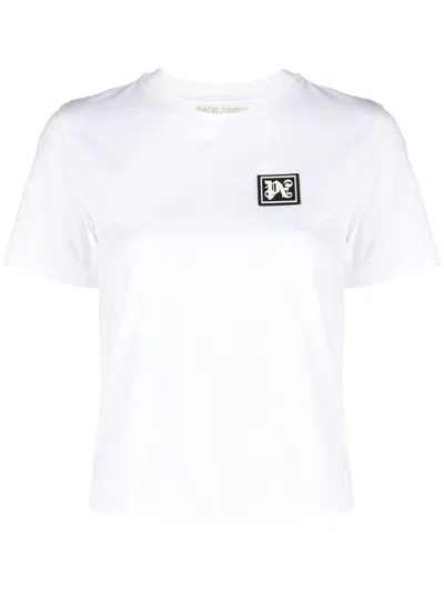 Palm Angels White Cotton T-shirt