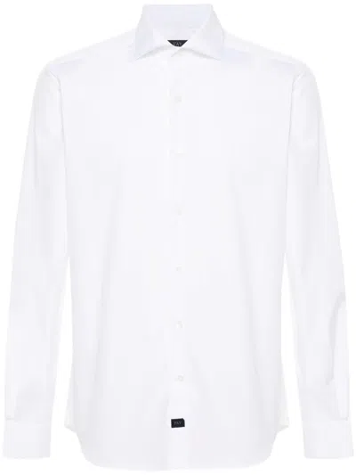 Fay White Cotton Blend Shirt