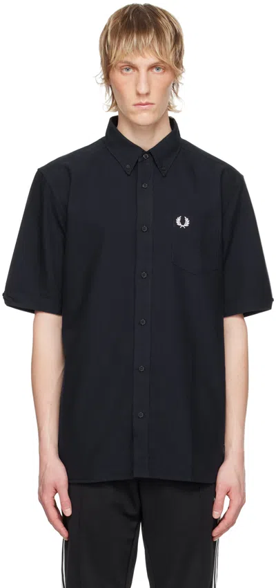 Fred Perry Short-sleeve Cotton Shirt In 608