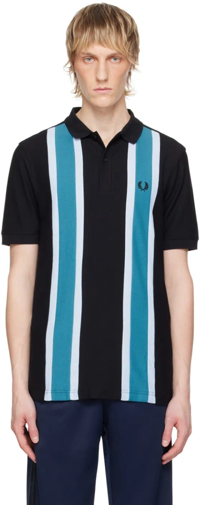 Fred Perry Striped Polo Shirt In 102