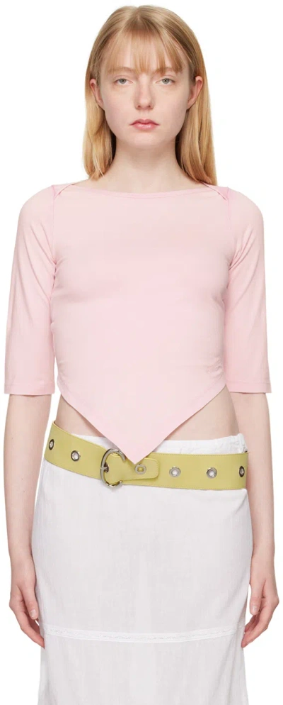 Gimaguas Saona Asymmetric-hem T-shirt In Pink