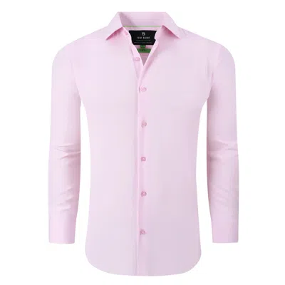 Tom Baine Men's Performance Stretch Solid Button Down Shirt In Pink