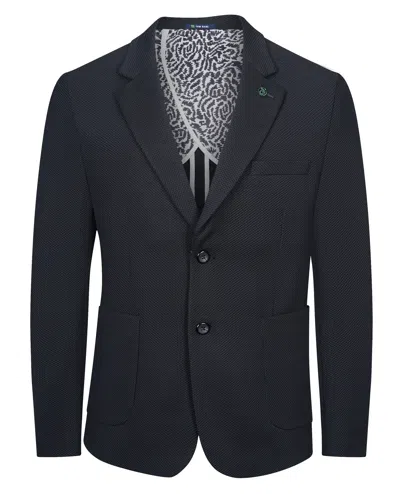 Tom Baine Performance Two-button Waffle Sport Coat In Black