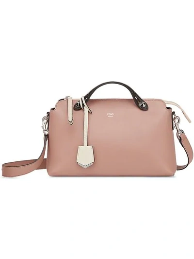 Fendi 'medium By The Way' Colourblock Leather Shoulder Bag - Pink