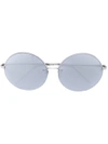 LINDA FARROW ROUND FRAME SUNGLASSES,LFL626C212333545