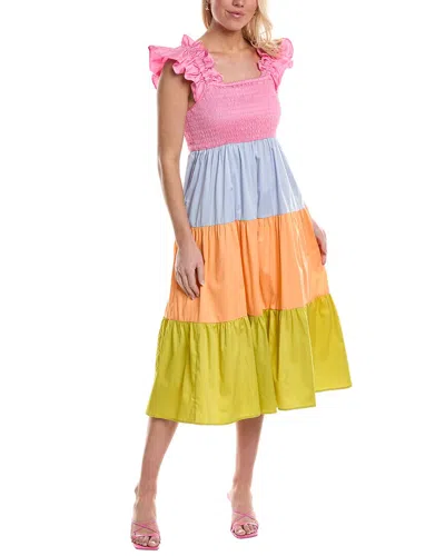 Crosby By Mollie Burch The Bray Dress In Colorblock In Multi
