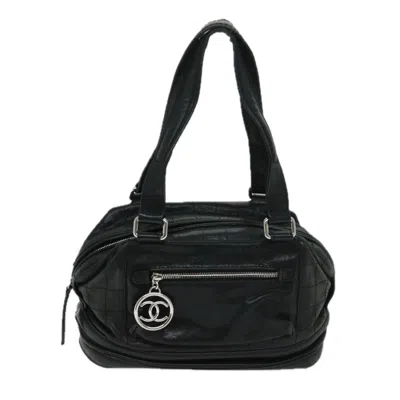 Pre-owned Chanel Leather Belt Black Leather Shoulder Bag ()