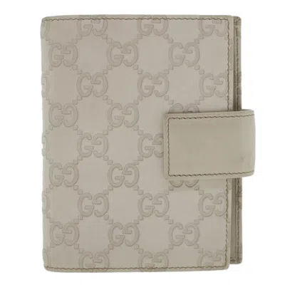 Gucci Ssima White Canvas Wallet  ()