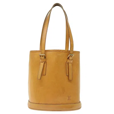 Pre-owned Louis Vuitton Normandy Beige Leather Tote Bag ()