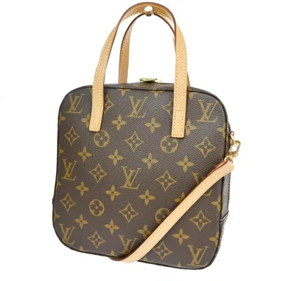 Pre-owned Louis Vuitton Spontini Brown Canvas Shoulder Bag ()