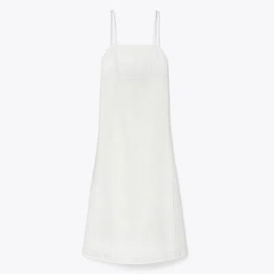Tory Burch Cotton Eyelet Dress In White