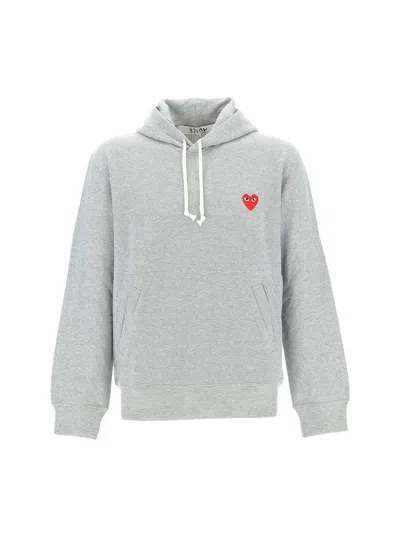 Comme Des Garçons Play Sweaters In Grey