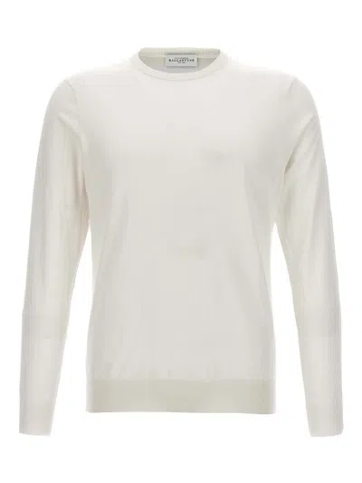 Ballantyne Cotton Sweater In White