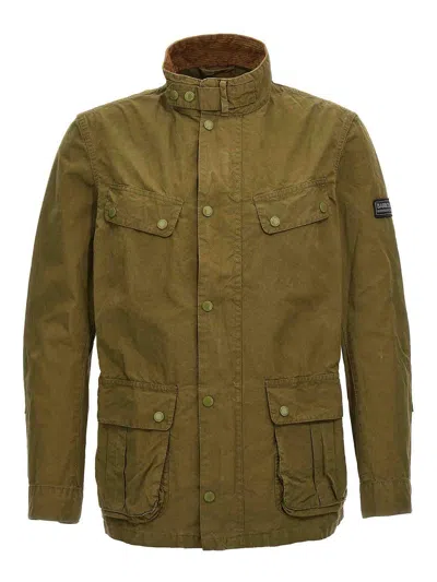 Barbour Man Jacket Military Green Size Xl Cotton In Khaki