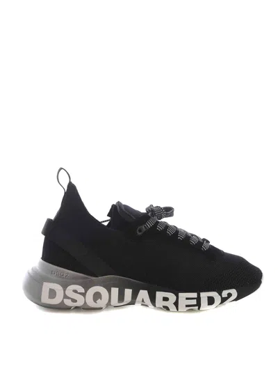 Dsquared2 Fly Black Sneaker With Logo
