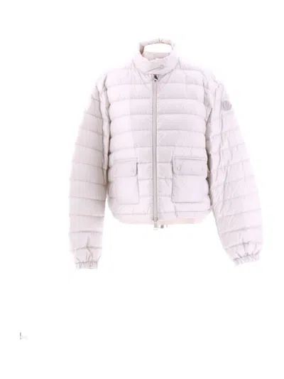Moncler Jackets In Pearl