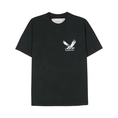 One Of These Days Screaming Eagle Cotton T-shirt In Black