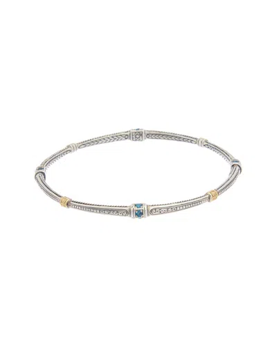 Konstantino Hermione 18k & Silver London Blue Bracelet In Multi