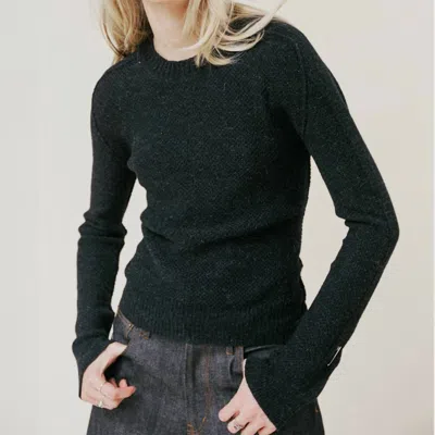 Nymane Elle Sweater In Black Speckled In Multi