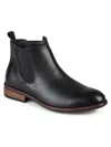 Vance Co. Mens Comfort Insole Faux Leather Chelsea Boots In Black