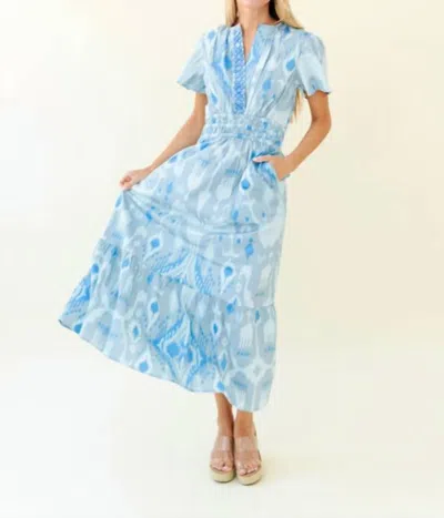Eloise Sweetbriar Lattice Blue Dress main image 1