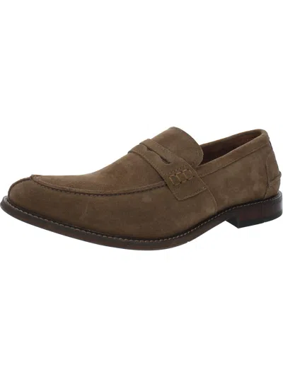 Stacy Adams Mens Suede Loafers In Brown