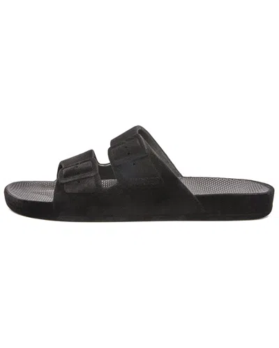 Freedom Moses Two Band Sandal In Black