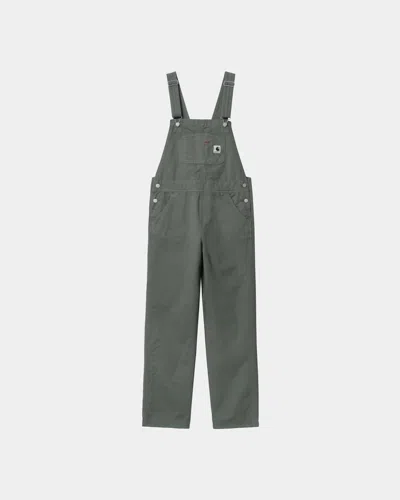 Carhartt Women's Bib Overall Straight Pant In Park Garment Dyed In Multi