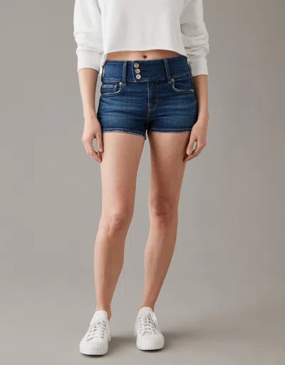 American Eagle Outfitters Ae Stretch High-waisted Short Short In Blue