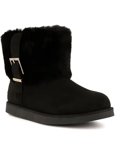 Juicy Couture Klaire Womens Comfort Insole Manmade Winter & Snow Boots In Black