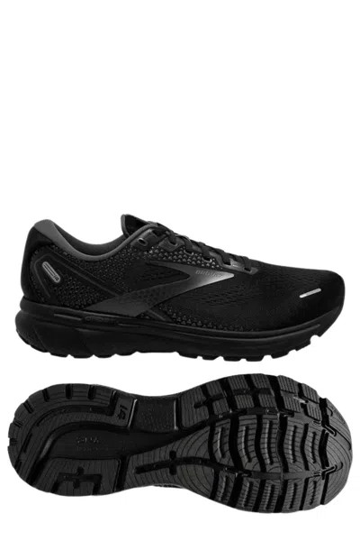 Brooks Men's Ghost 14 Running Shoes - 2e/wide Width In Black/black/ebony