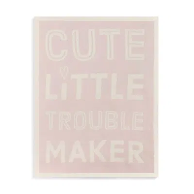 Demdaco Cute Little Trouble Maker Blanket In Pink