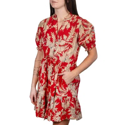 Dylan Mia Floral Dress In Red