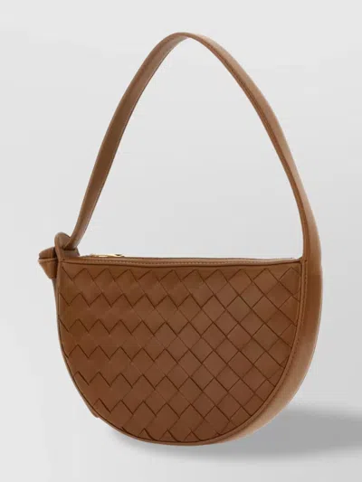 Bottega Veneta Sunrise Shoulder Bag In Brown