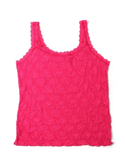 Hanky Panky Plus Size Signature Lace Classic Cami In Pink