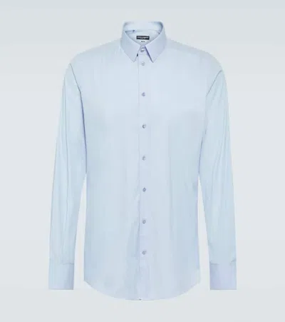 Dolce & Gabbana Cotton Shirt In Blue