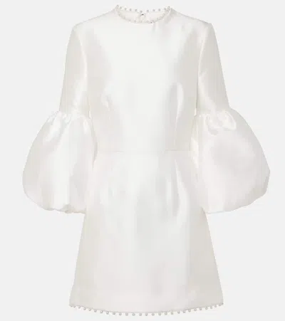 Rebecca Vallance Cristine Pearl-embellished Minidress In White