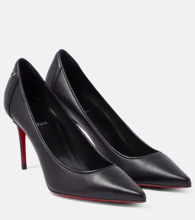 Christian Louboutin Women 85mm Sporty Kate Leather Pumps In Black