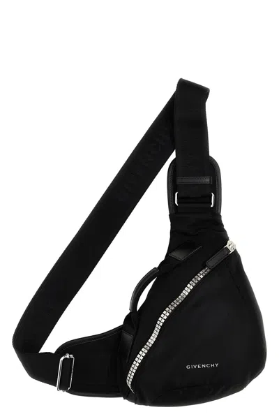 Givenchy Men 'g-zip Triangle' Shoulder Bag In Black