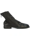 Guidi Full Grain Back Zip Boot In Black