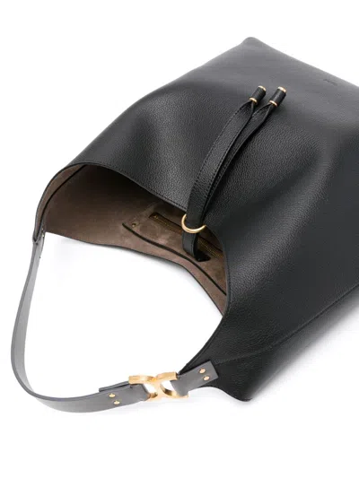 Chloé Marcie Hobo Shoulder Bag In Black