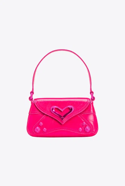 Pinko Baby 520 Bag Leather Bag In Rose -color Block