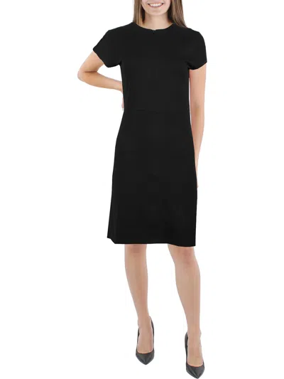 French Connection Rallie Cot Womens Cap Sleeve Short Mini Dress In Black