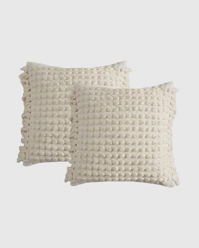 Quince Kai Wool Pillow Cover In Ivory