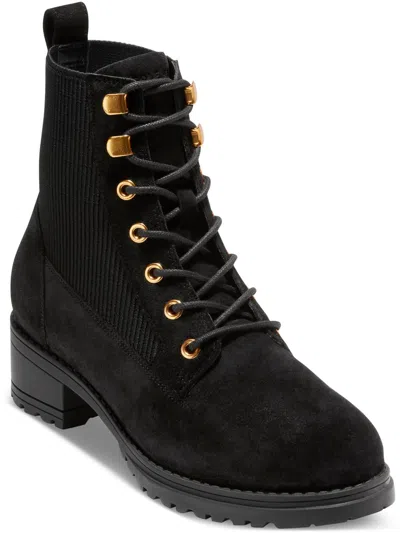 Cole Haan Camea Womens Suede Combat & Lace-up Boots In Multi