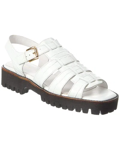 Intentionally Blank Haddie Leather Sandal In White